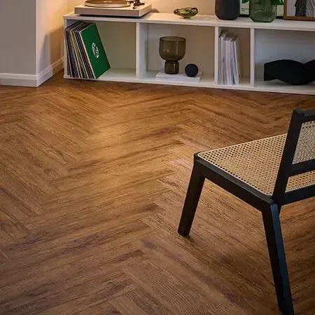 Woodpecker Weymouth 6mm Rigid Core LVT Floor Vine Oak Herringbone