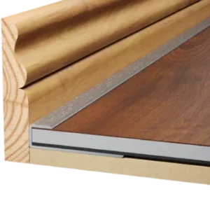 Woodpecker Stratex® LVT Flooring Trims Combi Trim Edge/Nosing Silver 1.8m