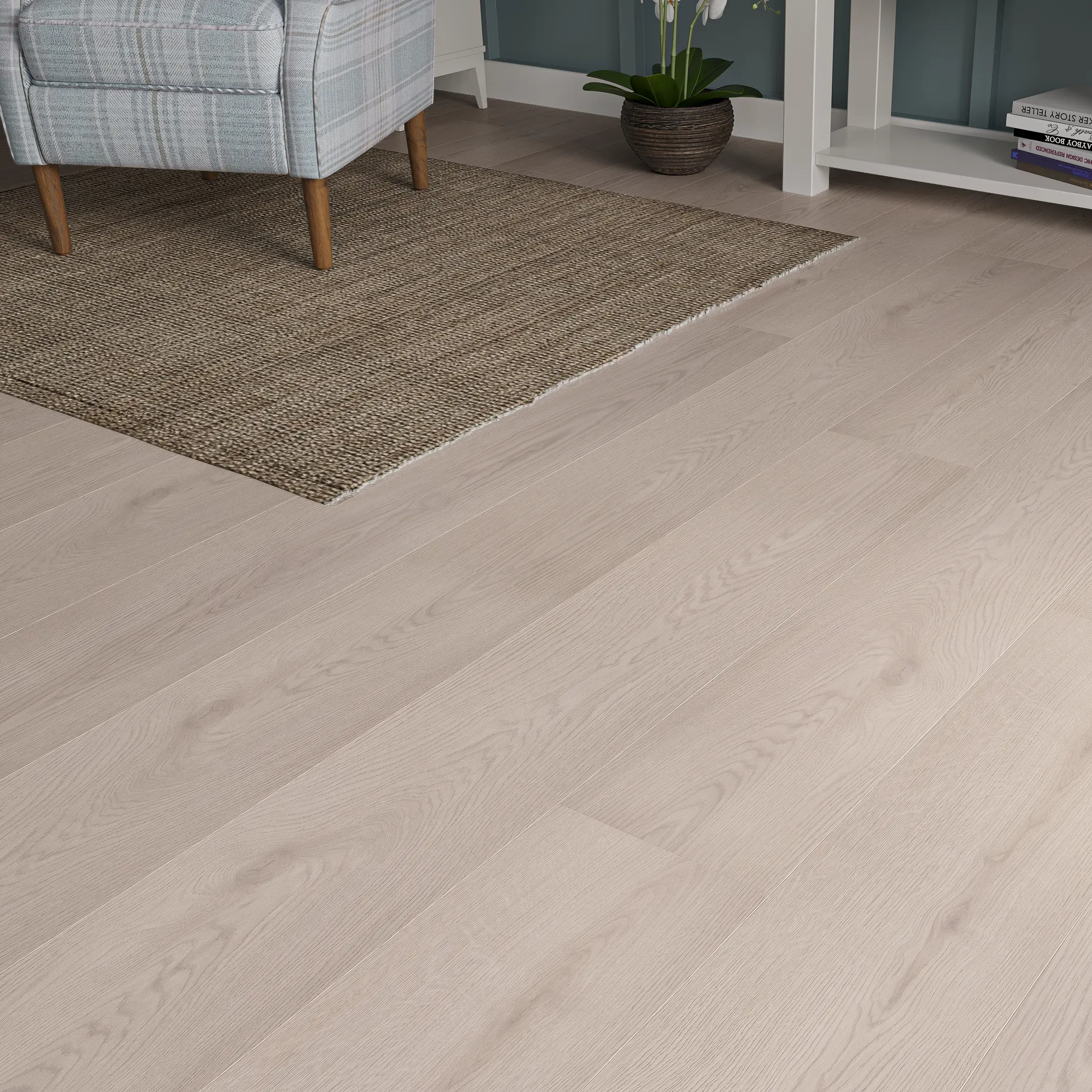 Wood Flooring Kent High Weald 12mm Laminate Flooring Pebble Oak - Image 3