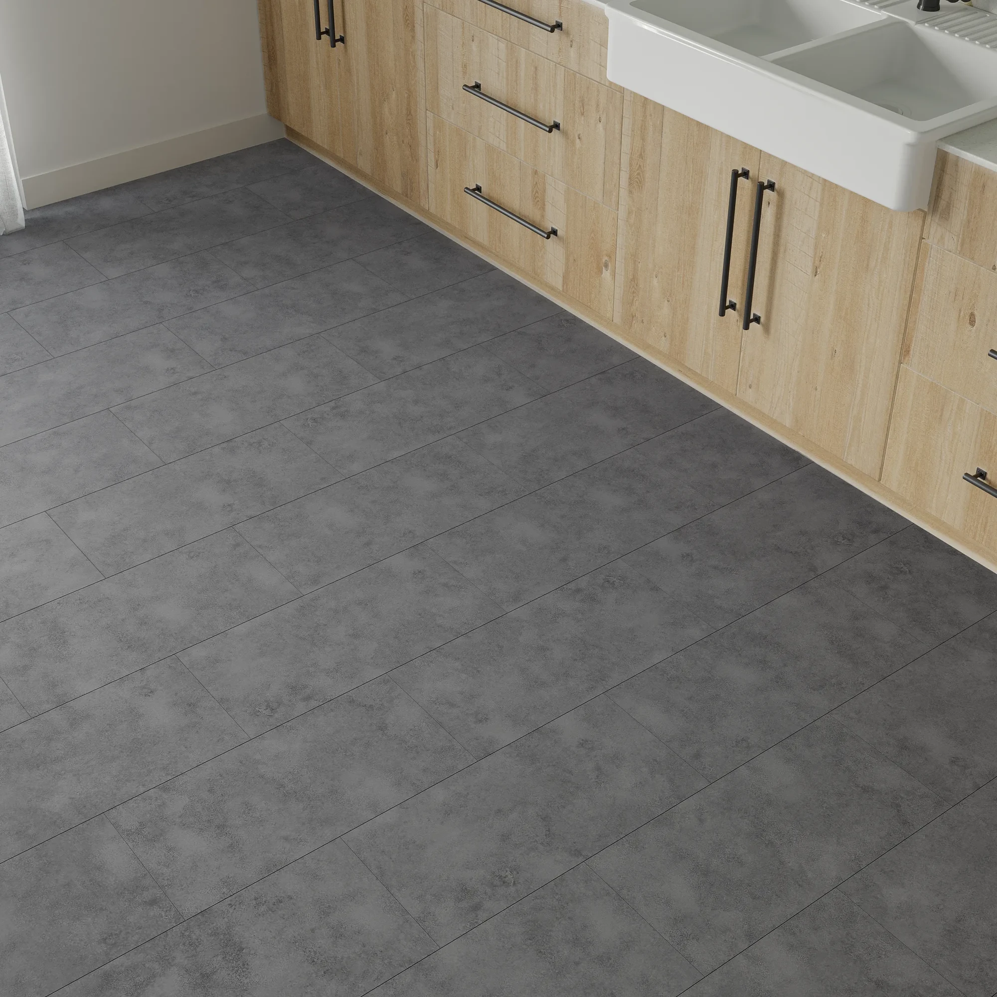 Wood Flooring Kent Littlestone Graphite 6.5mm Luxury Vinyl Tile Flooring